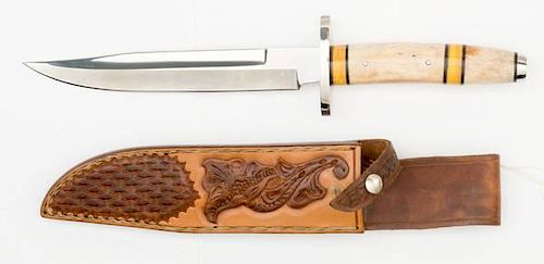 Custom Fighting Knife by George Huckeba 
