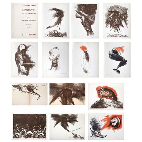 GUILLERMO MEZA, Impresiones subjetivas, Signed, Lithographies 200/300, 13.9 x 17.9" (35.5 x 45.5 cm) each, Pieces: 11 in binder | GUILLERMO MEZA, Impr