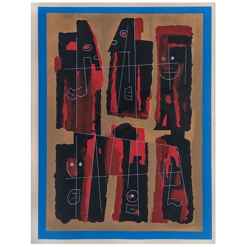 CARLOS MÉRIDA, Untitled, Signed and dated 1991 on plate, Serigraph without print number, 27.5 x 23.6" (70 x 60 cm). Label. | CARLOS MÉRIDA, Sin título