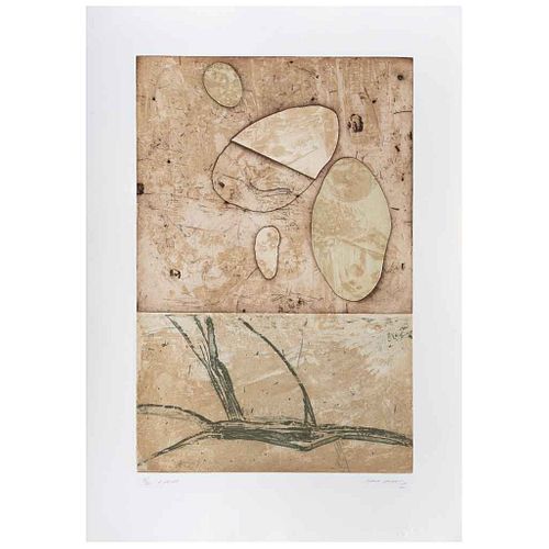 NUNIK SAURET, Ejasiap, 2009, Signed and dated 09-20 Engraving 5 / 20, 23.4 x 15.7" (59.5 x 39.9 cm) image / 30.5 x 21.4" (77.5 x 54.5 cm) paper, Stamp
