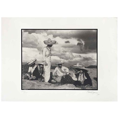 GABRIEL FIGUEROA, Enemigos, 1933, Signed and dated 90, Photoserigraphies 154/300, 22 x 29.9" (56 x 76 cm), Stamp | GABRIEL FIGUEROA, Enemigos, 1933, F