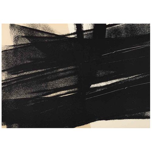 HANS HARTUNG, Untitled, Unsigned, Offset lithography without print number, 11.8 x 16.9" (30.2 x 43 cm) | HANS HARTUNG, Sin título, Sin firma, Litograf