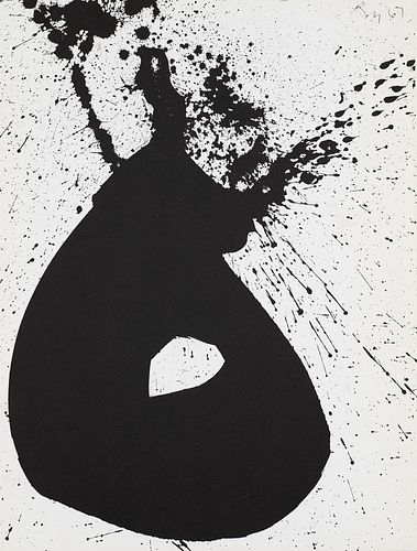 Motherwell, Robert o.T. Lithographie. 1967. 30,5 x 22,5 cm (30,5 x 45,3 cm). Im Stein signiert.