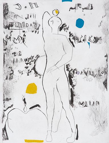 Marini, Marino Luci di danza (Lichter des Tanzes). 1973. Farbaquatintaradierung auf Bütten. 63,5 x 46 cm (99,5 x 70 cm). Signiert und nummeriert. - An