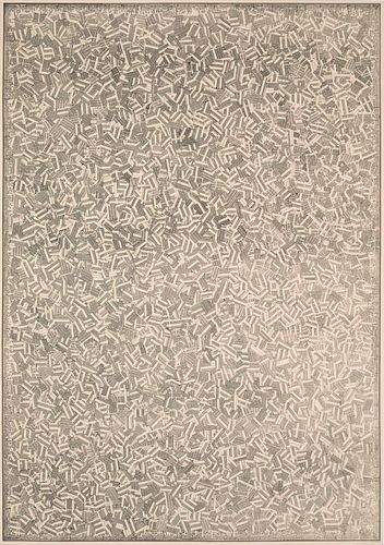 Kolar, Jiri Timetable. 1970. Serigraphie auf Papier. 94,5 x 68,5 cm (96 x 68 cm). Verso mit Etikett, dort signiert und datiert. - Ecken teils leicht b