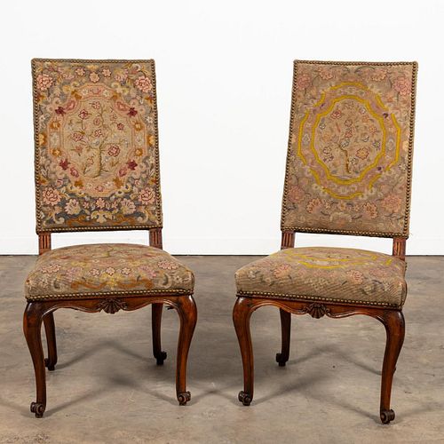 PAIR, 18TH/19TH C. FRENCH LOUIS XV STYLE SIDE CHAIRS