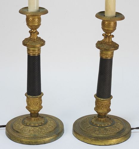 PR Continental Candlestick Table Lamps