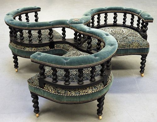 Victorian Courting Conversation Chair