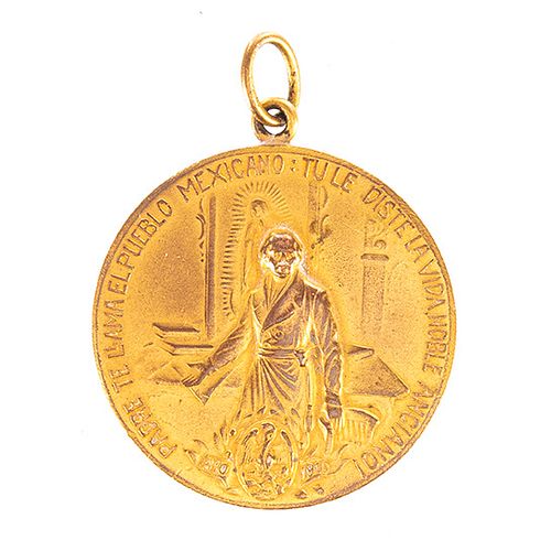 Diener Hermanos. Conmemoración del Centenario de la Independencia Nacional. Medalla en bronce dorado, 3.2 cm. diámetro.