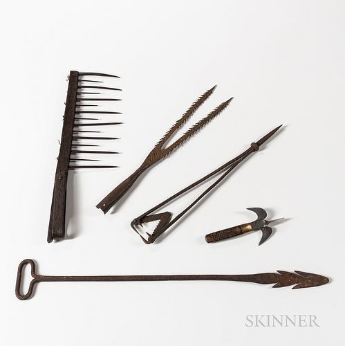 Group of Metal Implements