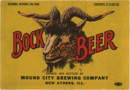1937 Bock Beer 12oz IL88-20v New Athens, Illinois