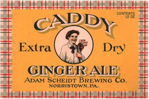 1920 Caddy Ginger Ale 12oz PA59-03 Norristown, Pennsylvania