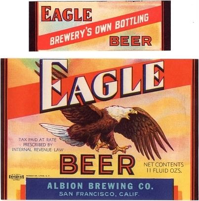 1937 Eagle Beer 11oz WS35-01 San Francisco, California