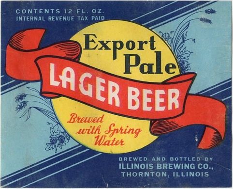 1944 Export Pale Lager Beer 12oz IL104-11 Thornton, Illinois