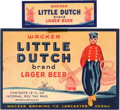 1942 Little Dutch Lager Beer 12oz PA46-24 Lancaster, Pennsylvania