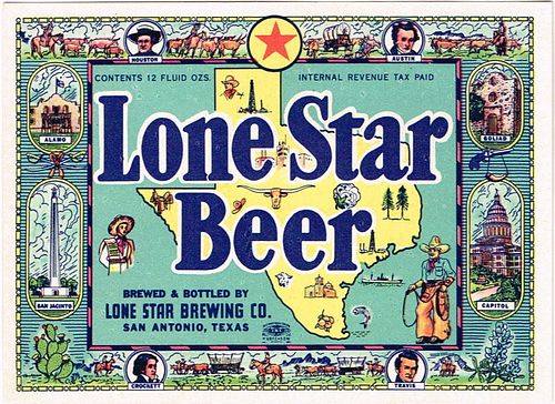 1940 Lone Star Beer 12oz WS105-02 San Antonio, Texas