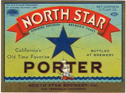 1934 North Star Porter 12oz WS41-07 San Francisco, California