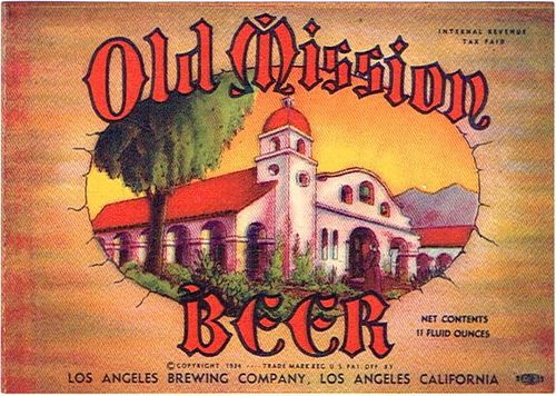 1943 Old Mission Beer 11oz No Ref. Los Angeles, California