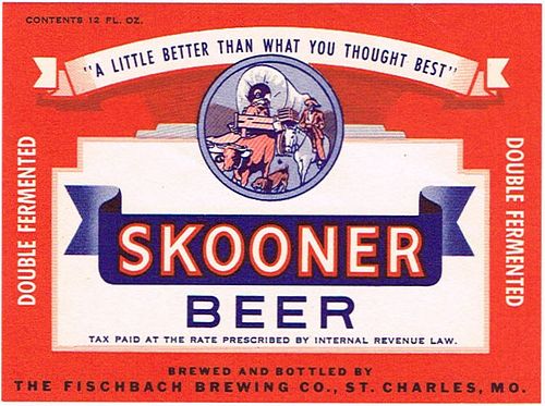 1937 Skooner Beer 12oz WS113-18 Saint Charles, Missouri