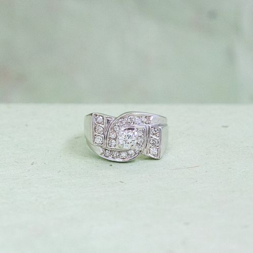 Â Retro Diamond Ring, 14k