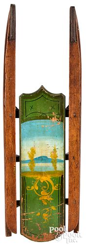 Painted child's sled, 19th c.
