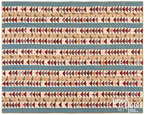 Flying Geese quilt, mid 19th c.