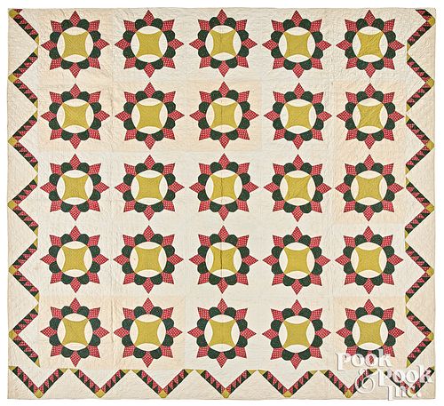 Oriental Star quilt, 19th c.