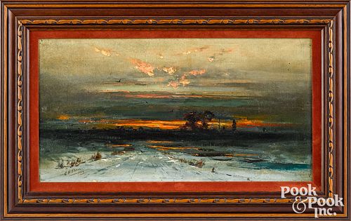 Christopher High Shearer oil on canvas landscape