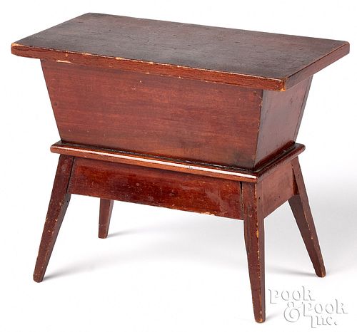 Miniature Pennsylvania stained doughbox table