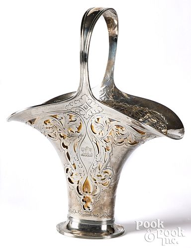 Tiffany & Co. sterling silver flower basket
