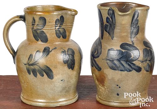Two Pennsylvania stoneware pitchers, 19th c.