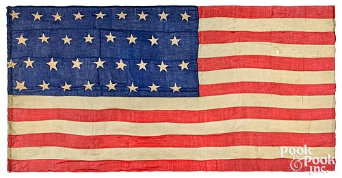 Civil War thirty-four star American flag, ca. 1861