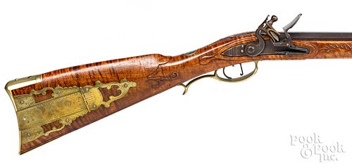 Dan Campanelli tiger maple flintlock long rifle