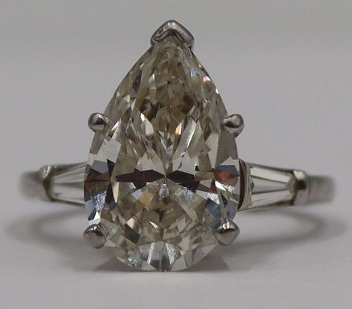 JEWELRY. 3.62ct Pear Diamond, GIA no. 6224004285.