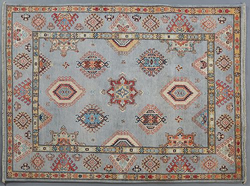 Uzbek Shirvan Carpet, 4' 10 x 6' 5.