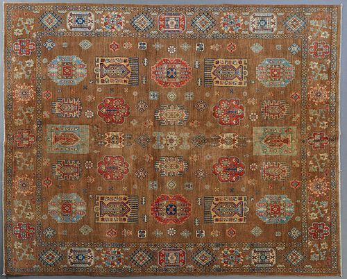 Uzbek Kazak Carpet, 8' 1 x 9' 10.