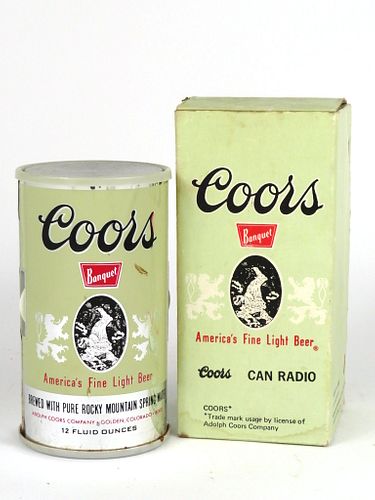 1970s Corrs Beer Can Radio - Golden, Clorado