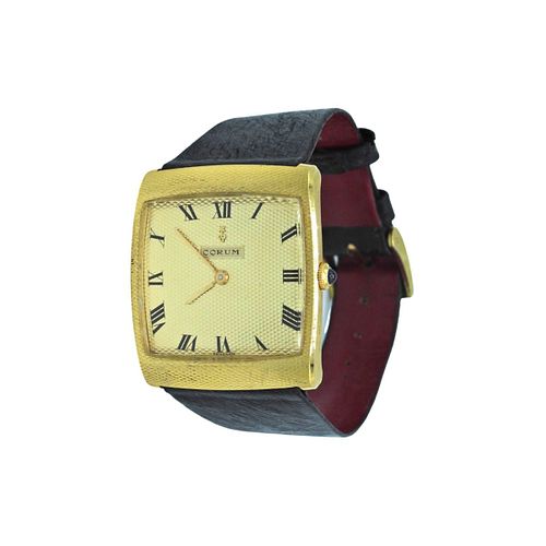 Corum Vintage Buckingham 18k Gold Watch 1968
