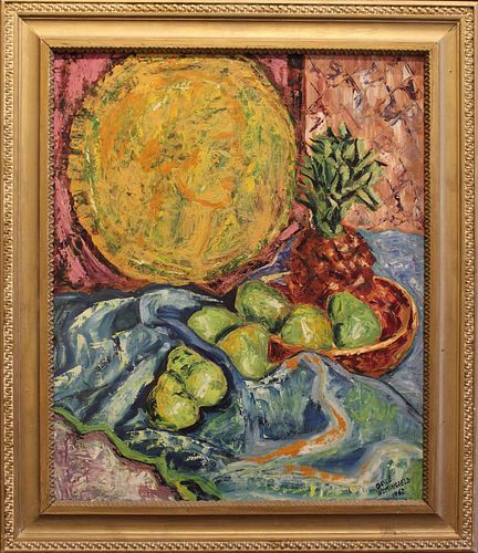 Still Life with Pears and Pineapple