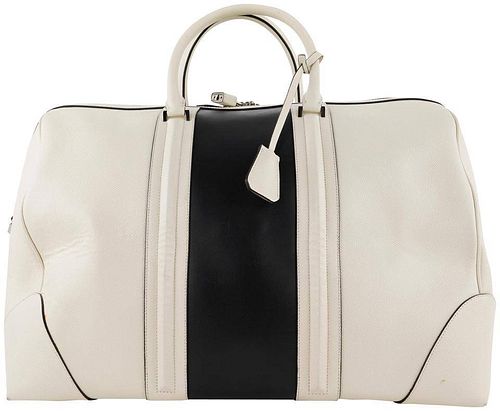 Givenchy White X Black Lucrezia Weekender Duffle Bag