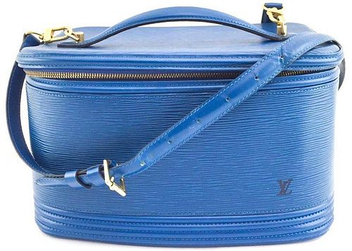 Louis Vuitton Blue Epi Toledo Nice Vanity Case With