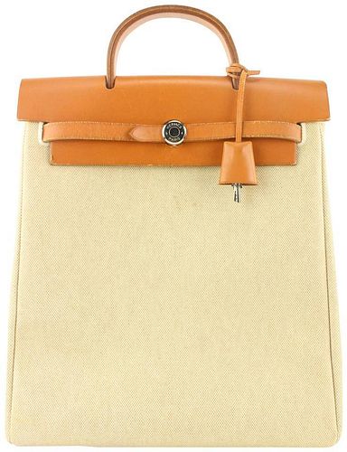 Hermes 2-In-1 Sac A Dos Toile Herbag Backpack