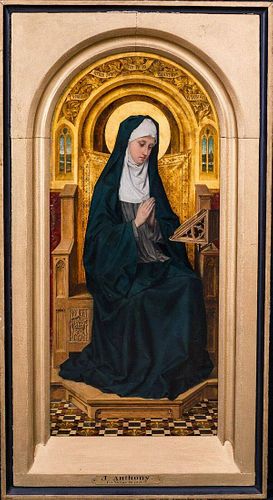 Virgin In Prayer Oil Painting