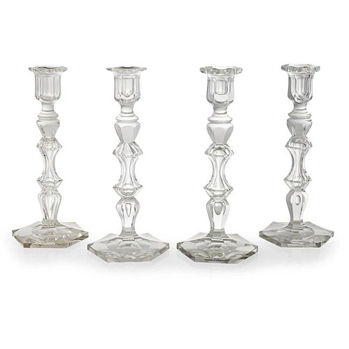 ATTRIBUTED TO BACCARAT, A SET OF FOUR EXCEPTIONALLY