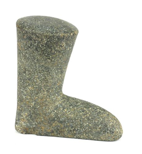AN ANATOLIAN PERIOD 300 BC CARVED GRANITE FOOT.