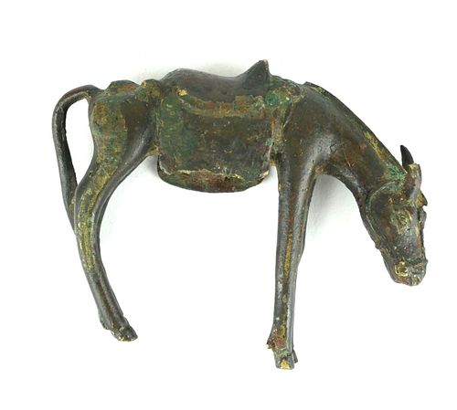 A 12TH CENTURY PERSIAN BRONZE HORSE