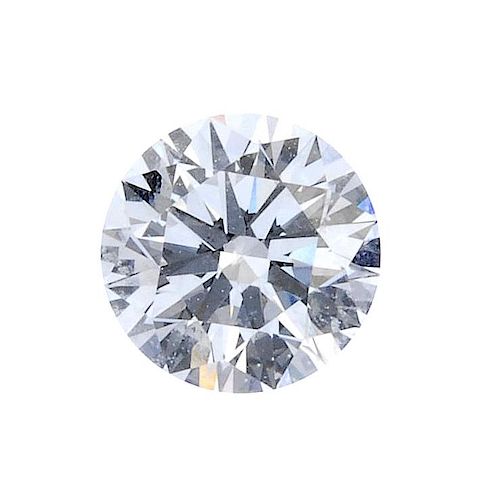 (179423) A loose brilliant-cut diamond, weighing 0.66ct. Accompanied by report number 5166945461, da