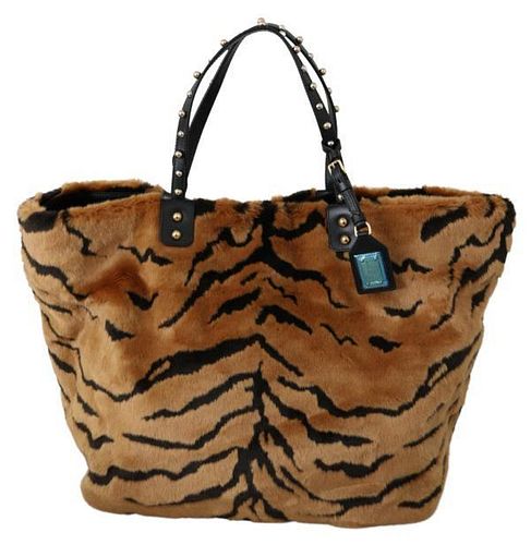 Brown Tiger Handbag Shopping Tote Borse BEATRICE Bag