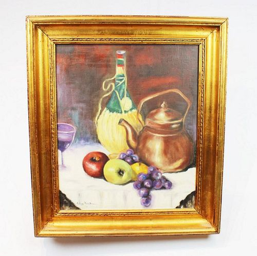 OIL PAINTING WITH MOTIF OF DIFFERENT FRUIT