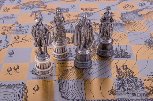 Franklin Mint Revolutionary War Chess Set